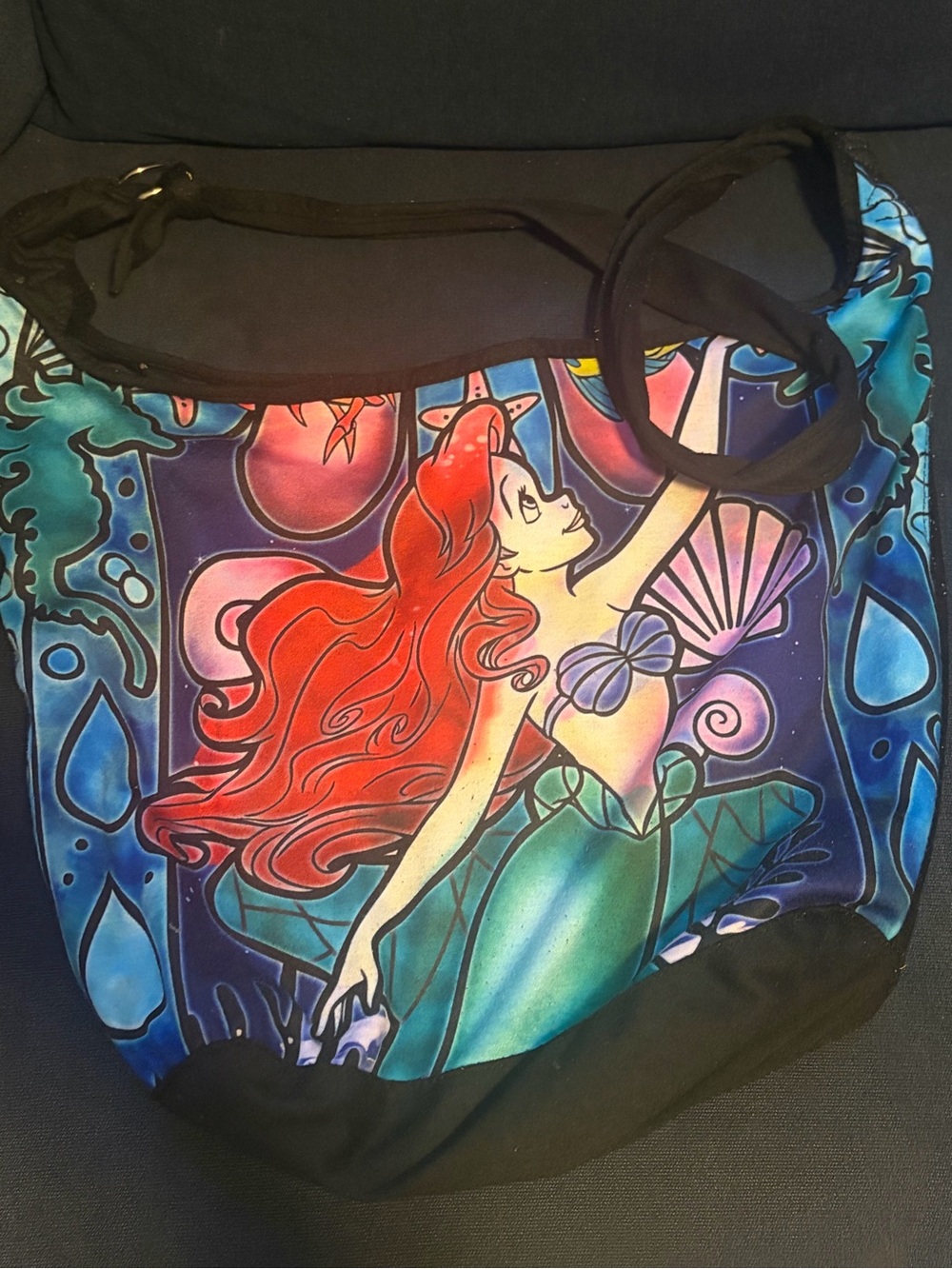 Disney - The Little Mermaid Red & Teal Canvas Shoulder Bag